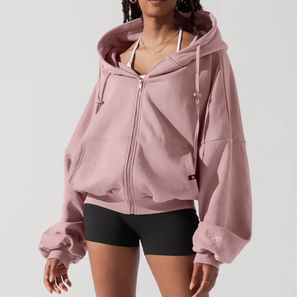 POPFLEX Zip Cloud Hoodie Blush S/M